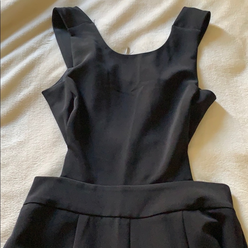 EXPRESS Black Open-Back Jumpsuit